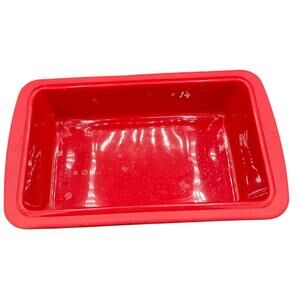 🍞 Crofton Red Silicone Loaf Pan Flexible Bakeware